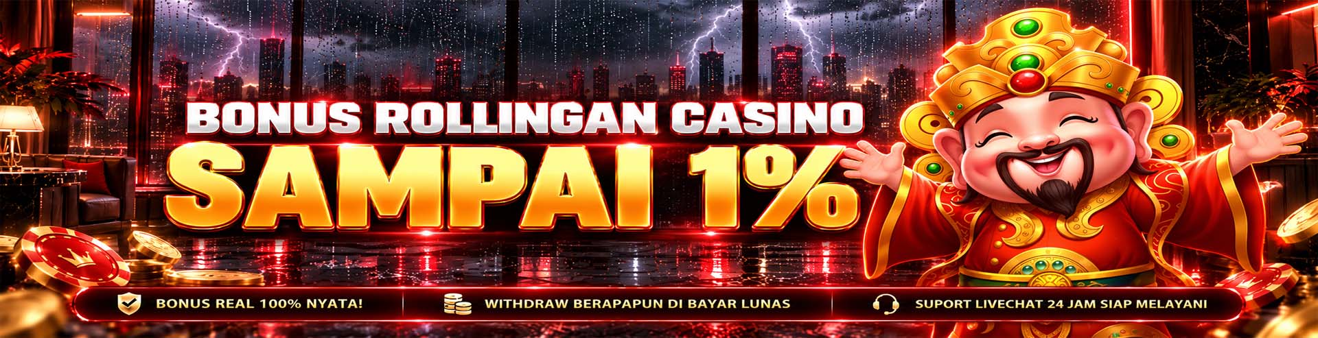 Bonus Casino 1%